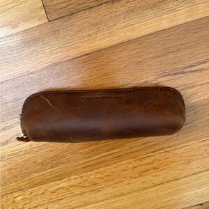 Portland Leather Brown Leather Pencil Case